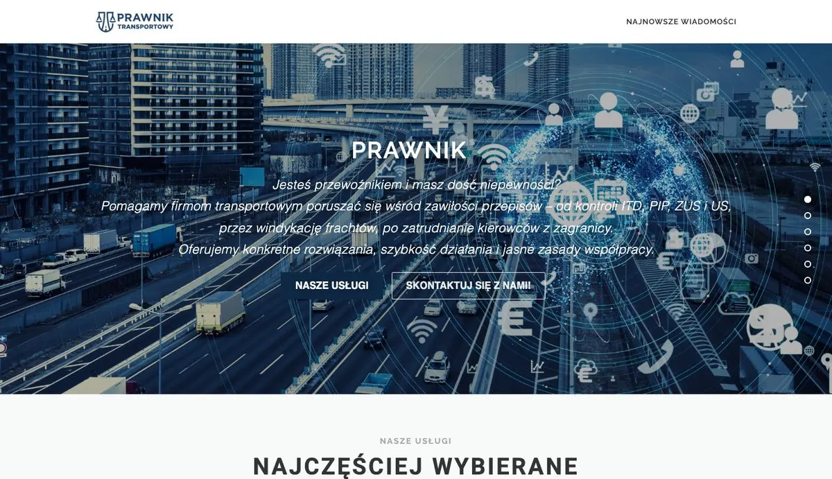 Stara strona Prawnik Transportowy